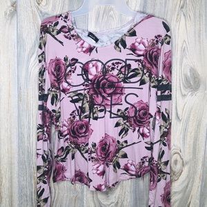 Floral Good Vibes Hoodie Shirt